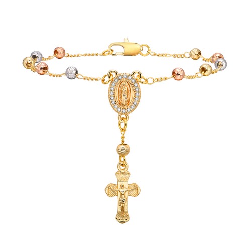 Oval virgin mary rosary - oval, prayer