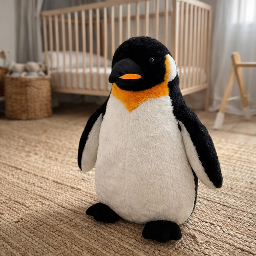 Giant emperor penguin - giant, plush