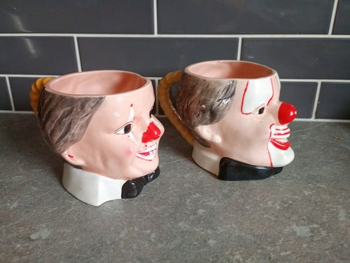 Ceramic novelty clown face