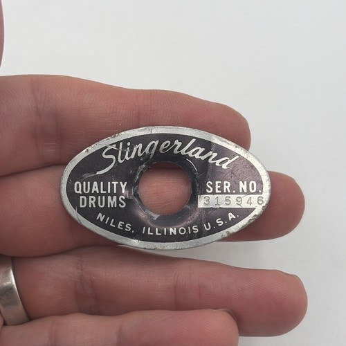 Slingerland black silver oval - black,
