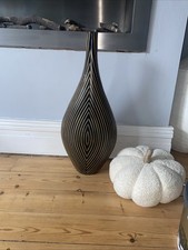 Brown Wooden Decorative Vase 60cm Tall