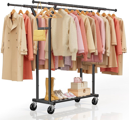 Heavy duty clothes rail 220kg - heavy,