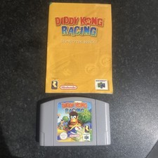 N64 Diddy Kong Racing Game with Instruction Book Nintendo 64 VGC