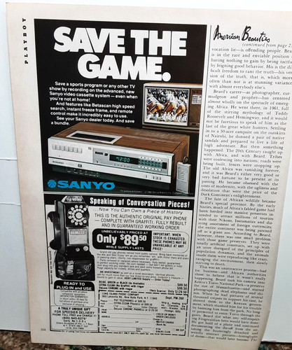 1981 sanyo vcr - sanyo, save
