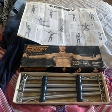 Spenby Chest Exerciser Expander 1960's 4 Springs Boxed with Chart