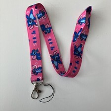 Stitch Lilo Disney Inspired Lanyard Strap Land World with Holder ID/Keycard