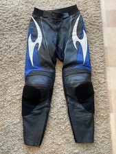 HEIN GERICKE Mens Leather Motorcycle Trousers UK 29" to 30" waist  (B34#3)