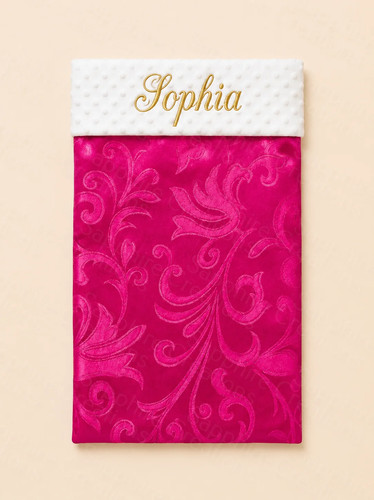 Damask baby girls pink - damask,