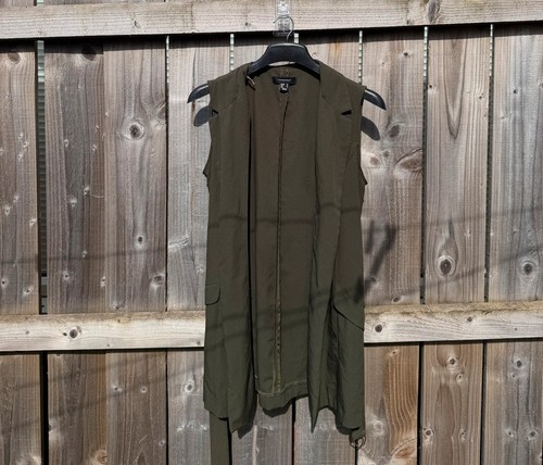 Khaki longline sleeveless - longline,