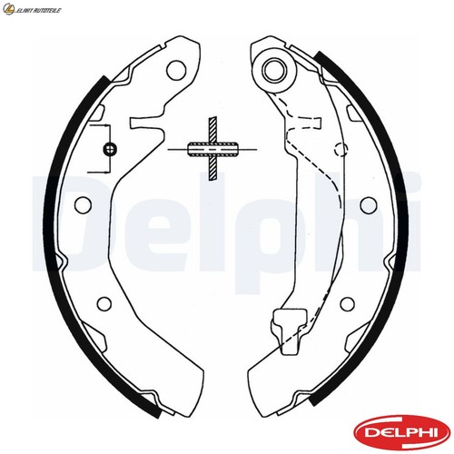 Brake shoe set - brake, for