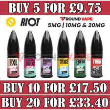 Riot Squad Nic Salt 50vg/50pg 5/10/20mg Bar Edition 10ml E Liquid | Vape Juice