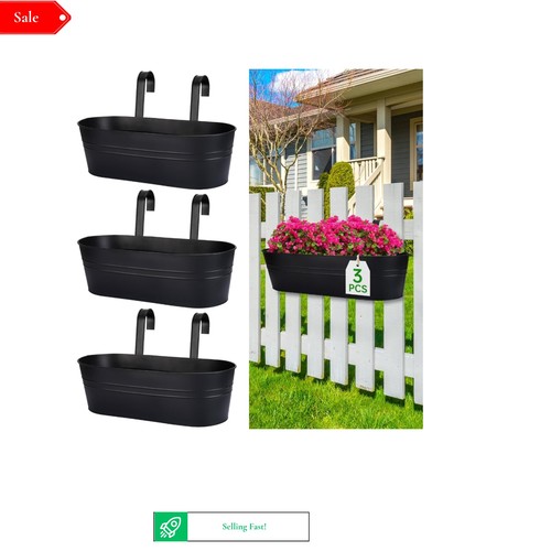 Railing planter box - box, 3