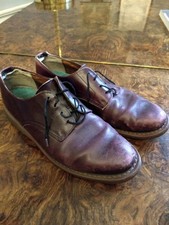 Vintage Doc Dr Martens Mens Oxford Shoes Oxblood Made in England Size 8.5
