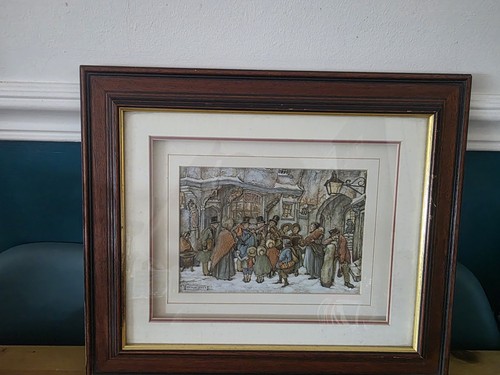 Framed anton pieck art - anton,