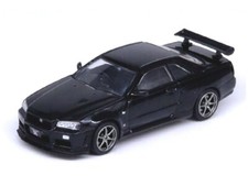 NISSAN Skyline GT-R (R34) V-Spec II  - black - INNO 1:64