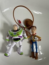 Toy Story - Woody, Buzz Lightyear Figures / Dolls Shooting Gun And Lasso