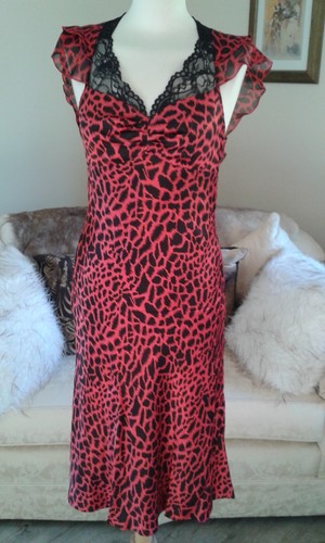 Kate cooper red - animal, print