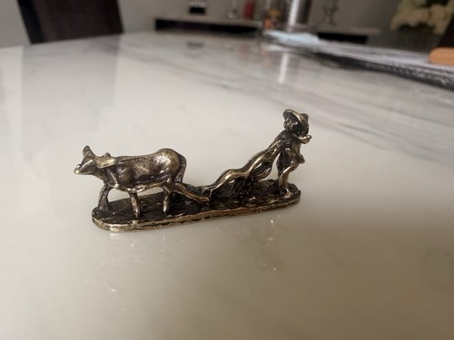 Copper plated ornament - old, man