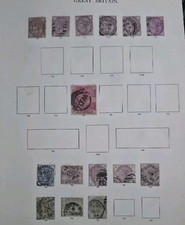 GB QUEEN VICTORIA SMALL COLLECTION OF SURFACE PRINTED STAMPS USED (Z10) 