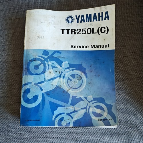 1999 yamaha ttr250l - yamaha, service