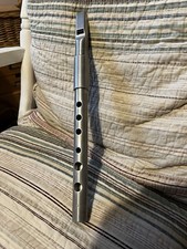 Vintage Genuine Chieftain High D Tin Whistle With Tube Case FREE POST