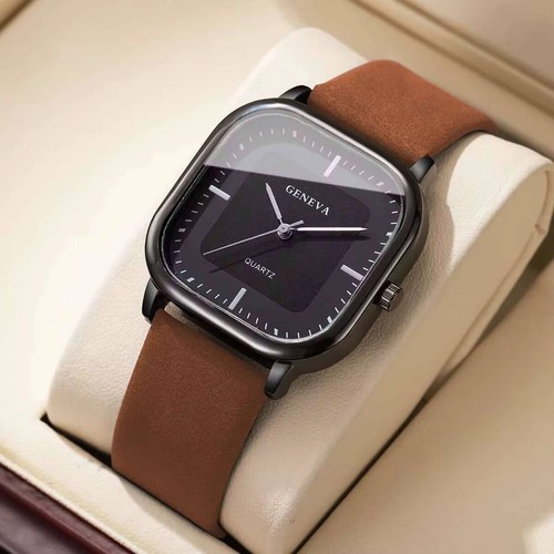 Men square minimalist - square, quartz