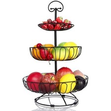 3 Tiers Metal Bread Basket for