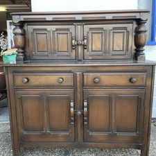 Original Ercol Old Colonial Sideboard 1960s Blue Label bar drinks cabinet 