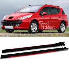 2m Side Skirts Spoiler Splitter Panel Extensions Lip For Peugeot 206 CC 207 208