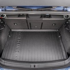 DriveDen Fitted Rubber Boot Liner for VW Golf Hatchback Mk.7 13-20 Raised Floor