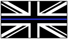 10 x Thin Blue Line Union Jack