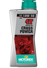 Motorex CROSS POWER 4T SAE 10W/50 MA2 IL Fully Synthetic High-Performance 4T Oil