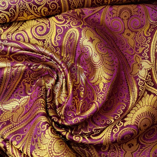 Brocade ornamental floral - floral, gold