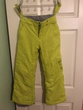 DCSC1994 Boys Ski/Winter Pants Lime Green W25"/24.5" Inside leg VGC