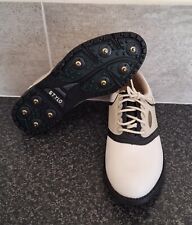 BRAND NEW * STYLO * SPIKED GOLF SHOES (GENUINE LEATHER) Sz 4