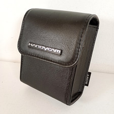 Sony Handycam Leather Compact Camera Belt Case Pouch with Clip VGC