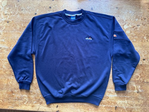 Mens vintage ellesse navy crew - mens,