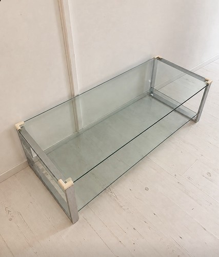 Glass coffee table - table, minimalist