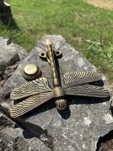 Dragonfly door knocker aged - -,