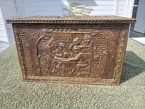 Brass log box - box,,