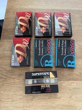 Blank cassette tapes 3 c60 - 6, tapes.
