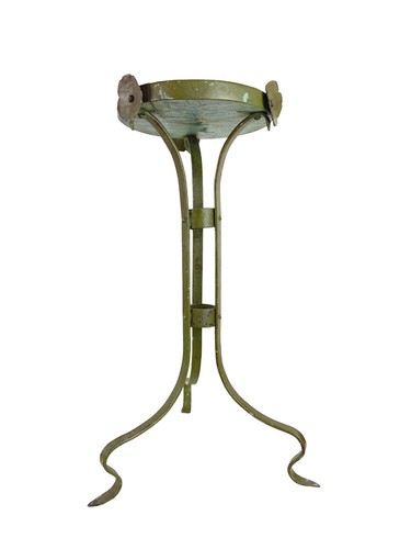 Green wrought iron tripod - wrought,