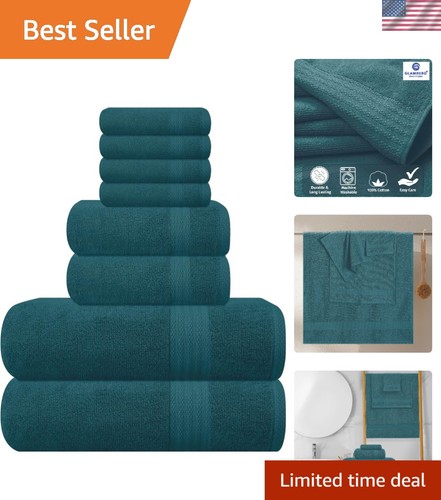 Luxurious teal piece - teal, towel