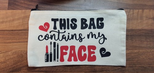 This bag contains face - my, make