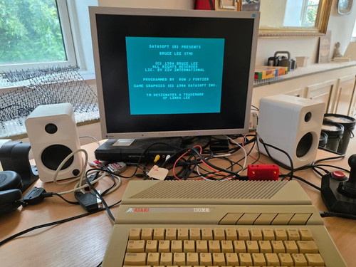 Atari 130xe computer with - 130xe,