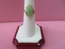 14k Solid Yellow Gold Green