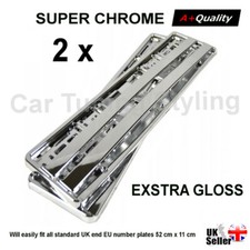 2 x Silver Chrome Super Gloss