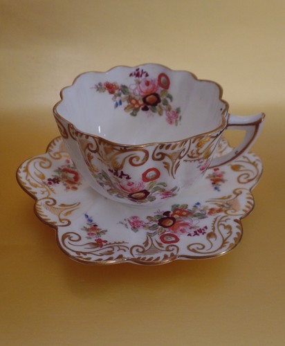 Antique scalloped porcelain - antique,
