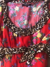 Ladies red floral maxi dress