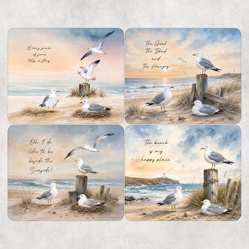 Seagull placemats set 4 - seagull,